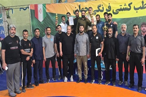 پایان رقابت های کشتی آزاد نونهالان انتخابی باشگاههای خوزستان/ اهواز :